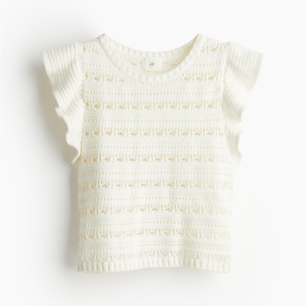 H&M Pointelle Knit Top